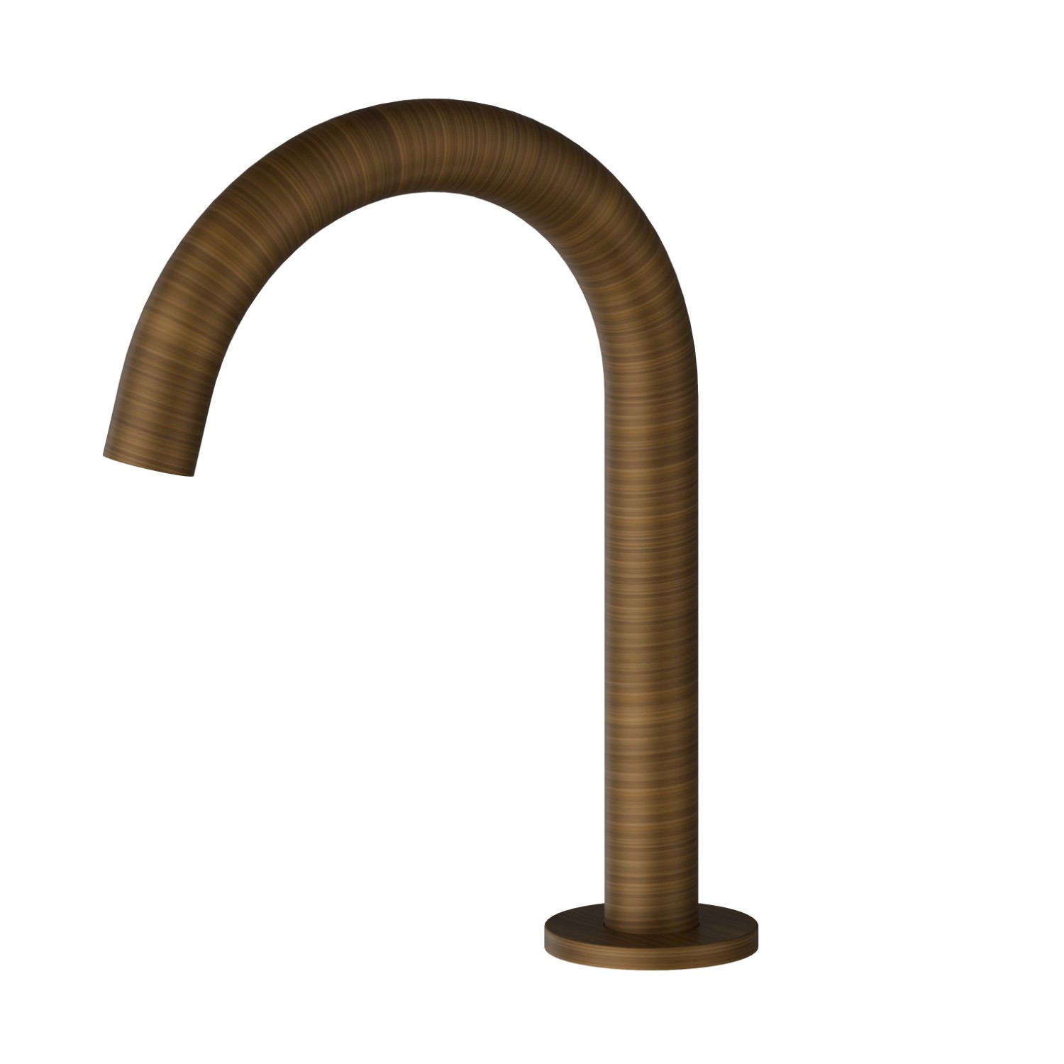 Deck-mounted spout - finish Groove Bronze
