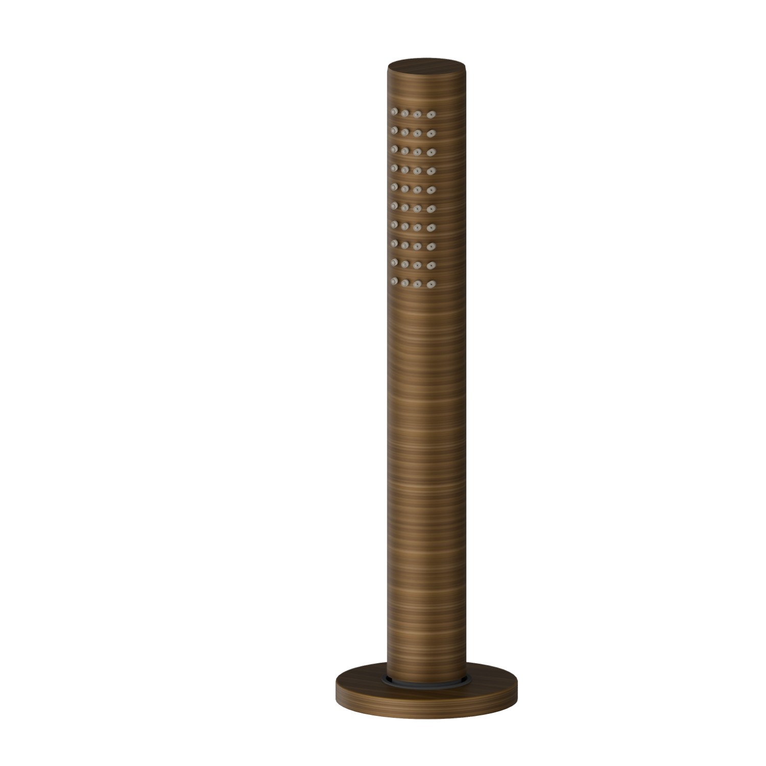 Complete hand shower set for deck-mounted set - finish Groove Bronze