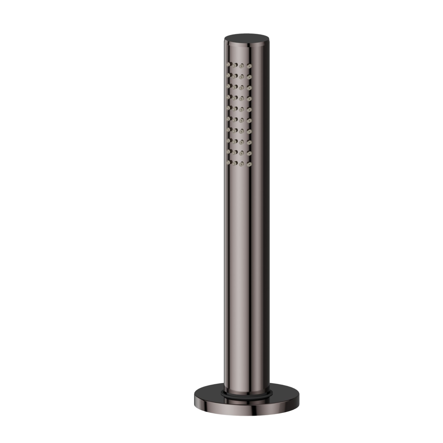 Complete hand shower set for deck-mounted set - finish PVD Gun Metal