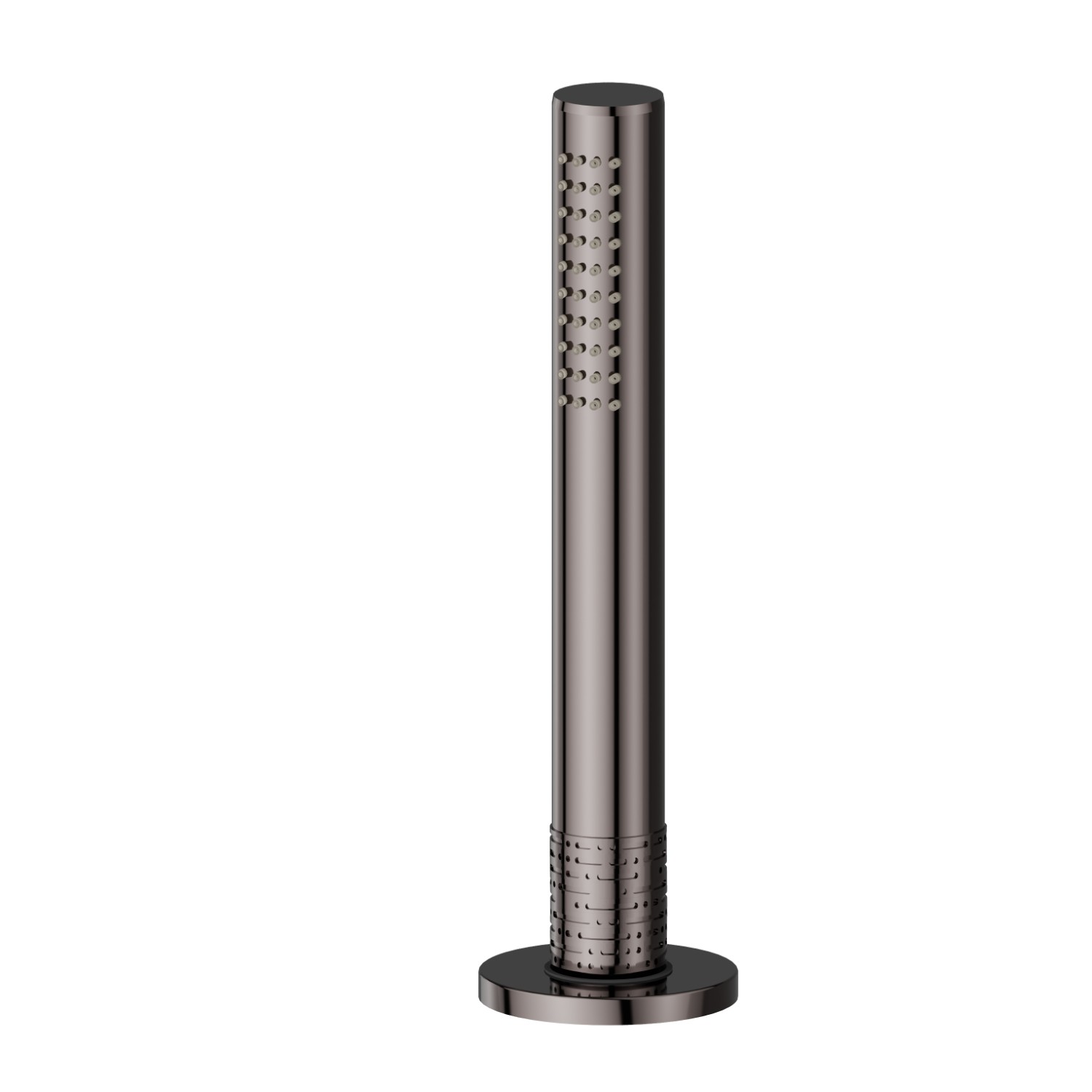 Complete hand shower set for deck-mounted set - finish PVD Gun Metal