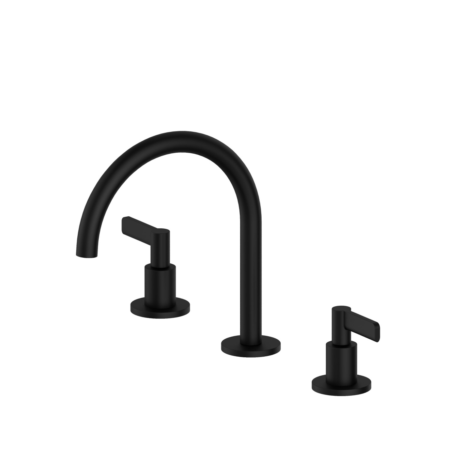 3-hole basin group. 1/2” T piece - finish Matt Black