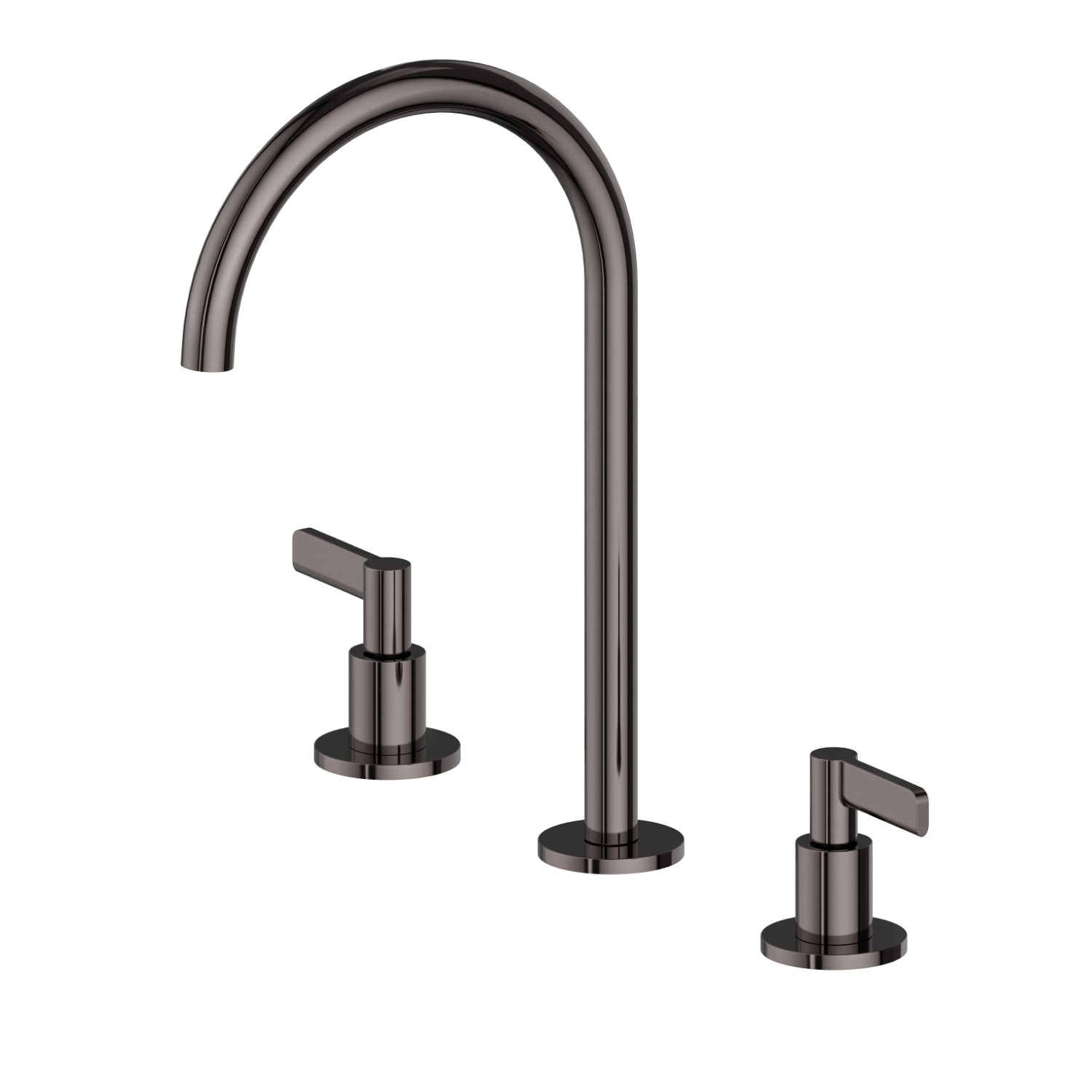 3-hole basin group. 1/2” T piece - finish PVD Gun Metal