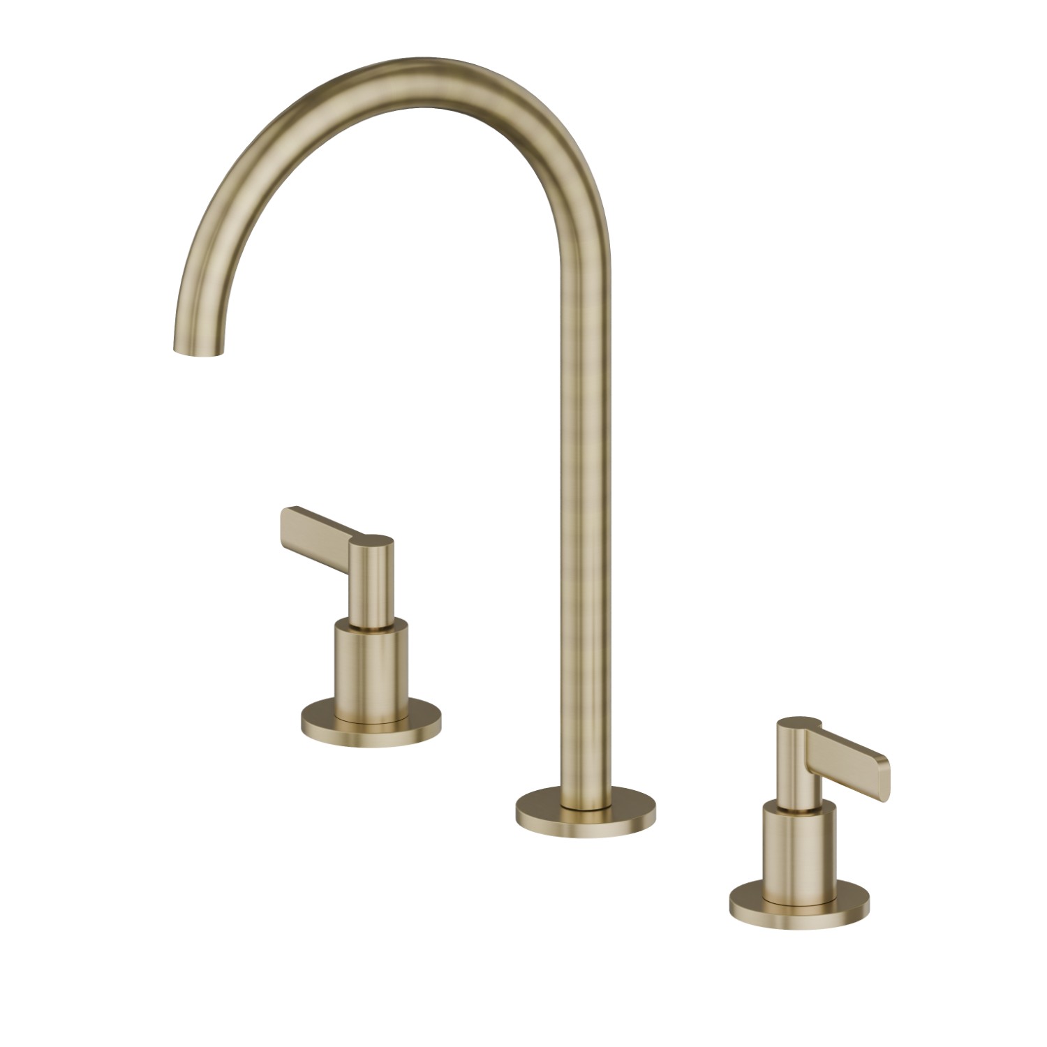 3-hole basin group. 1/2” T piece - finish PVD Brushed Pale Gold