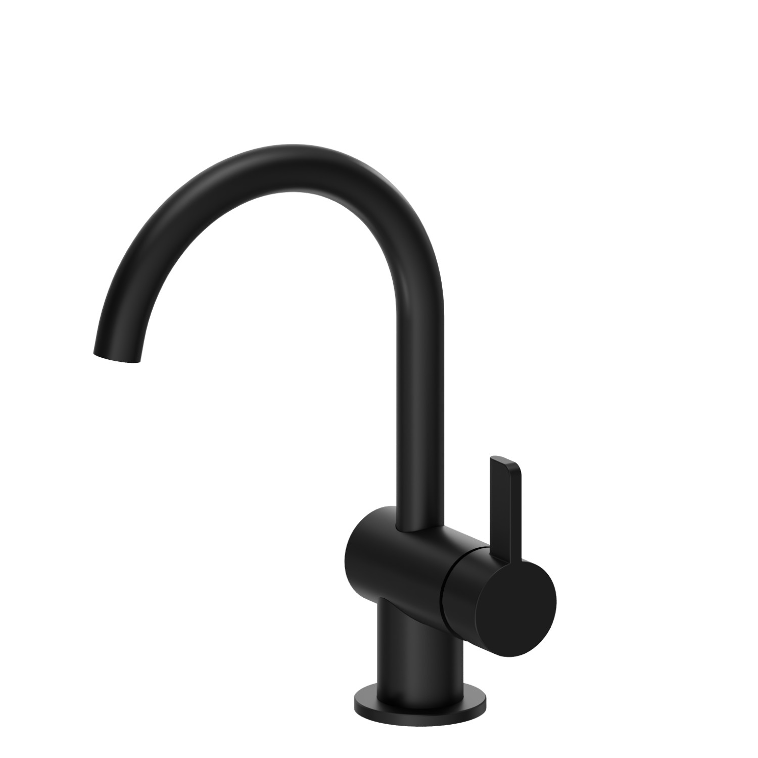 Miscelatore monocomando per lavabo - finitura Nero opaco