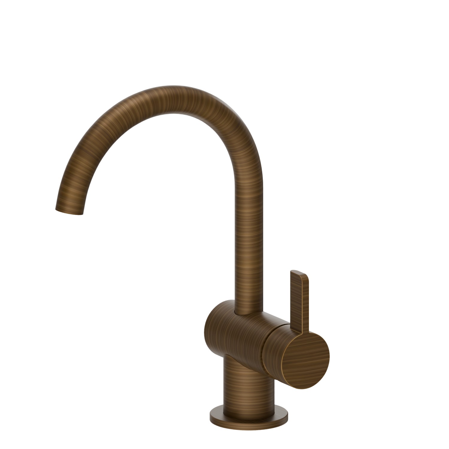 Miscelatore monocomando per lavabo - finitura Groove Bronze
