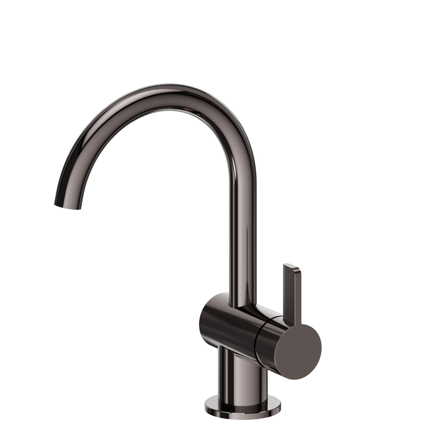 Miscelatore monocomando per lavabo - finitura PVD Gun Metal