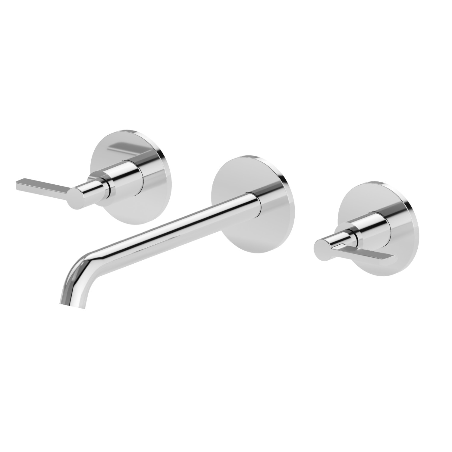 3-hole wall-mounted washbasin group  - finish Chrome