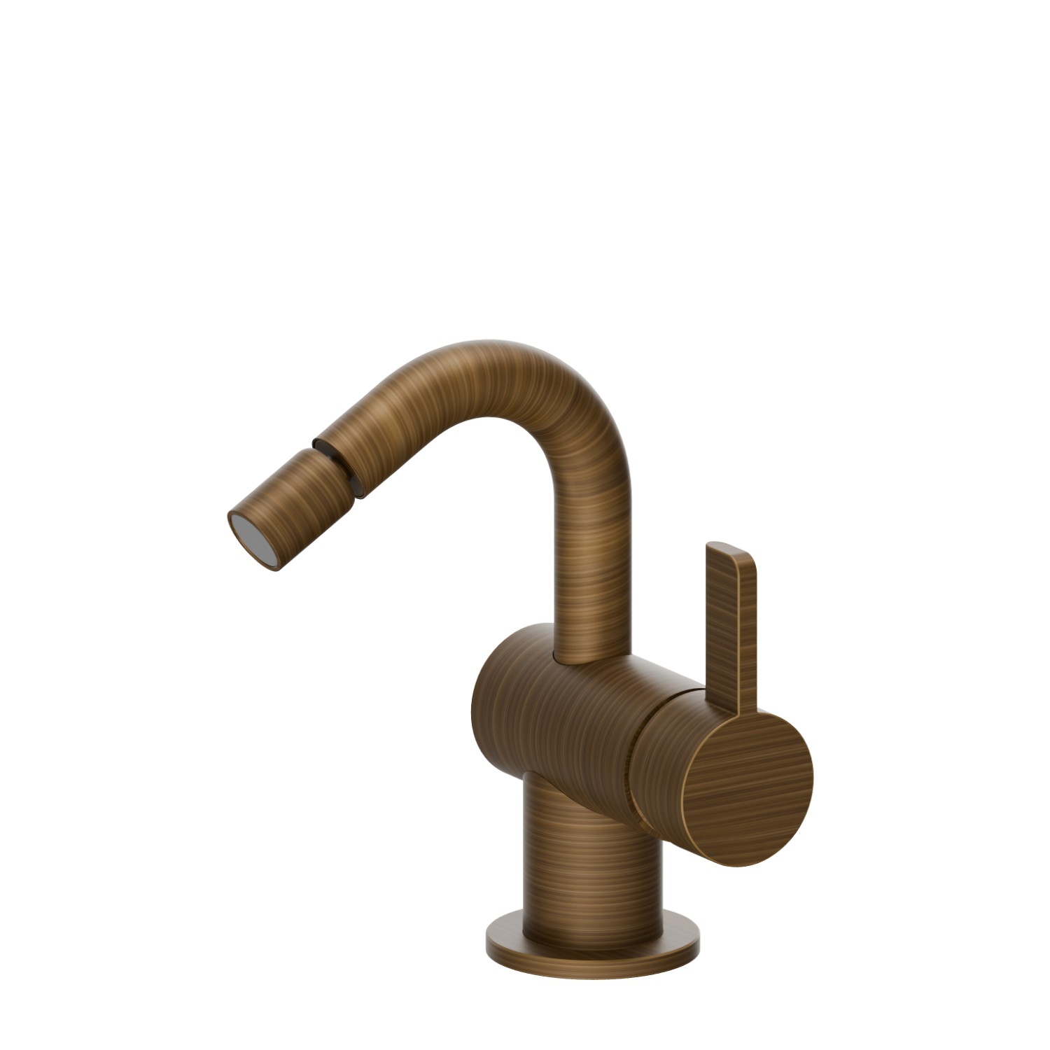 Single lever bidet mixer - finish Groove Bronze