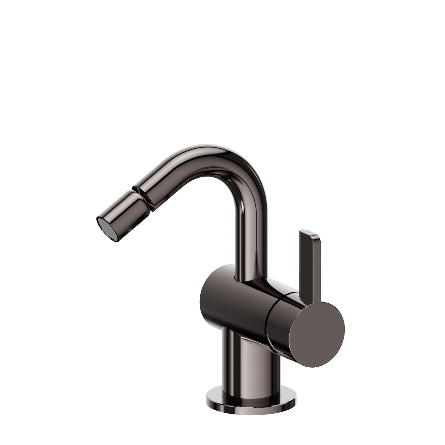 Single lever bidet mixer - finish PVD Gun Metal