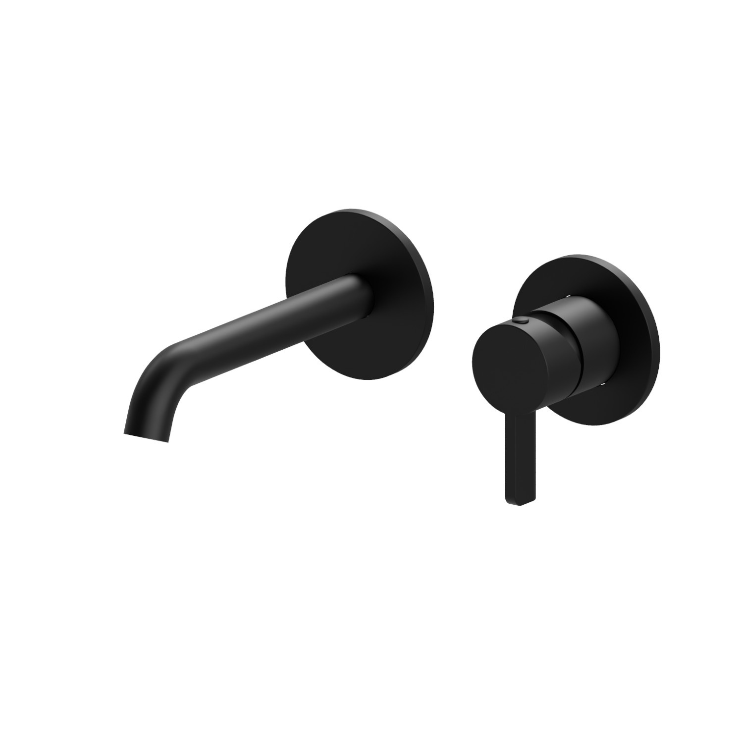 Single lever wall mixer group - finish Matt Black