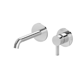 Single lever wall mixer group - finish Chrome