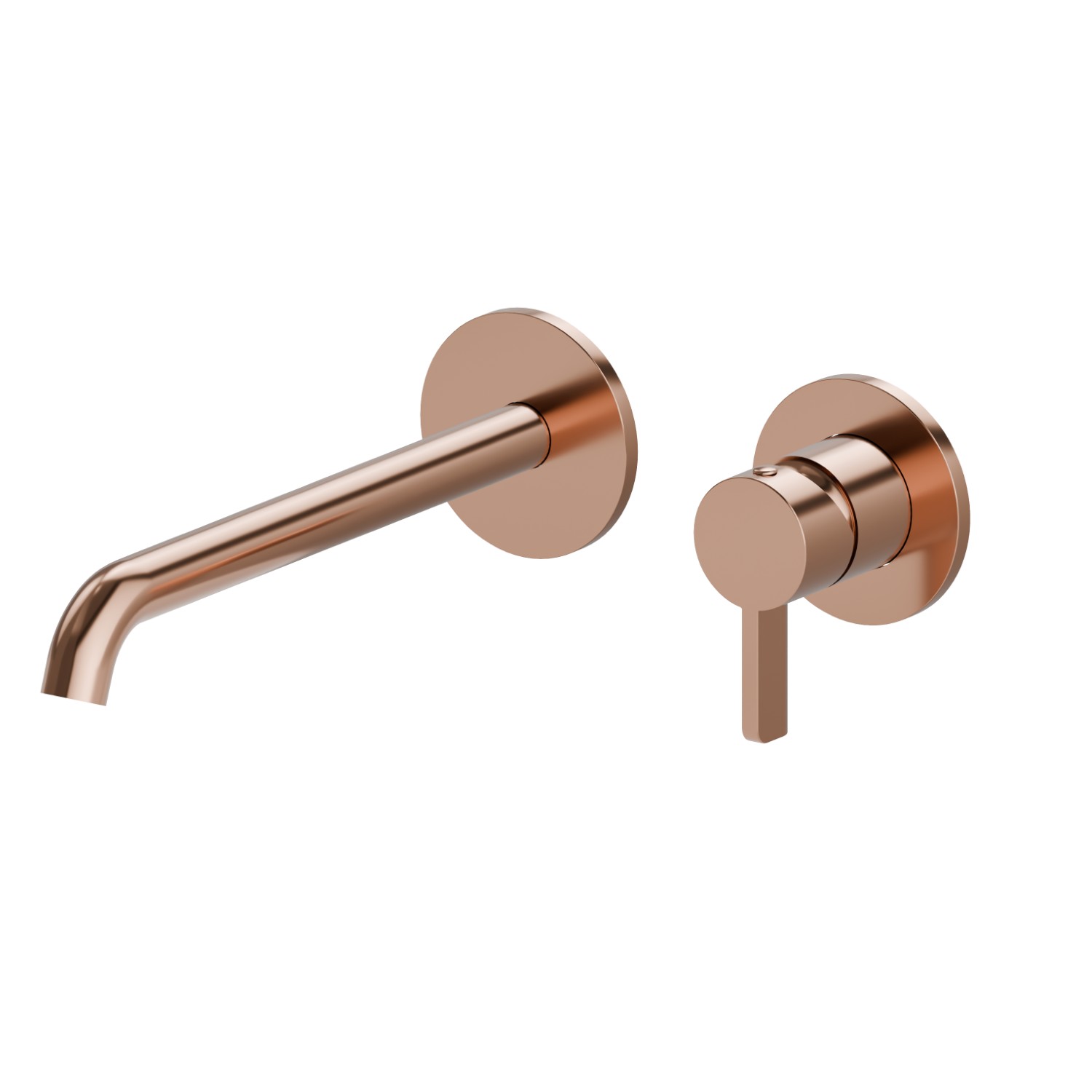 Single lever wall mixer group - finish PVD Copper Bronze