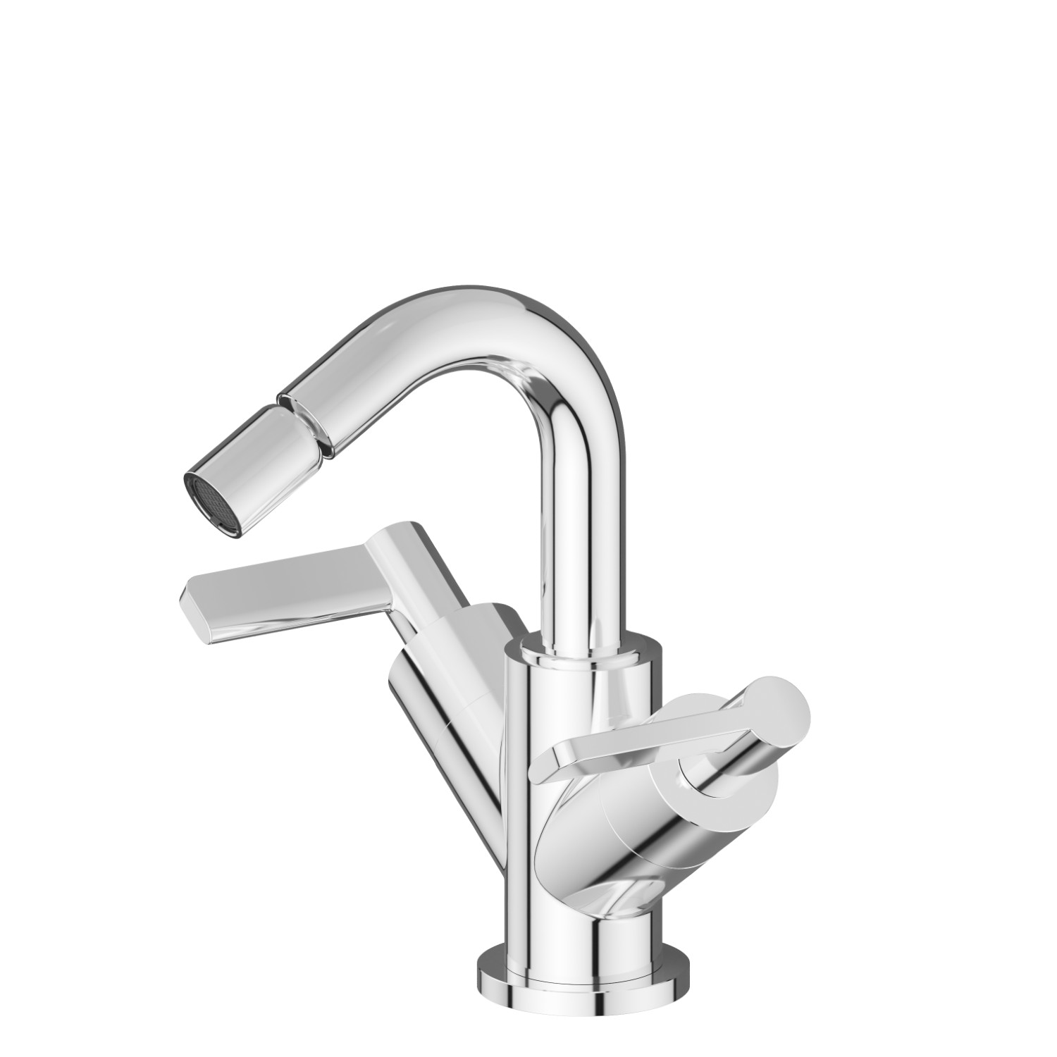 Single hole bidet group - finish Chrome