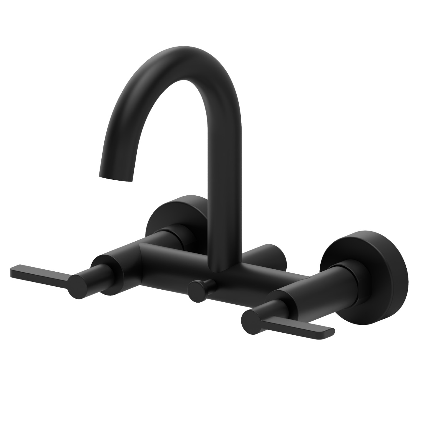 Complete bath group with automatic diverter bath/shower set - finish Matt Black