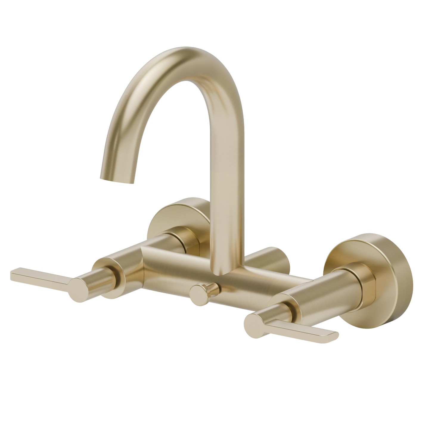 Gruppo vasca esterno con deviatore automatico vasca/doccetta - finitura PVD Brushed Pale Gold