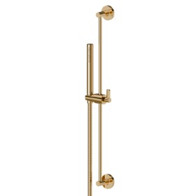 Complete shower set, with brass hand shower, L=150 cm flexible - finish PVD Glossy Gold