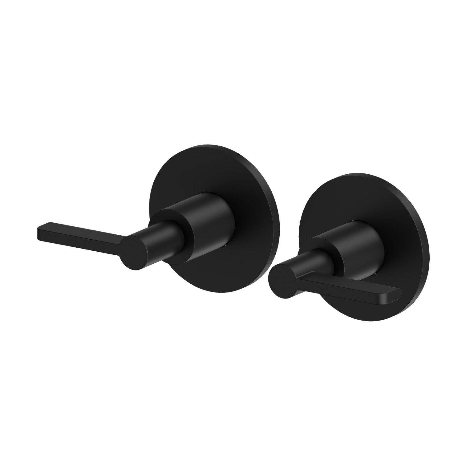 Mélangeur de douche à encastrer avec entrées et sorties de 1/2” - finition Matt Black