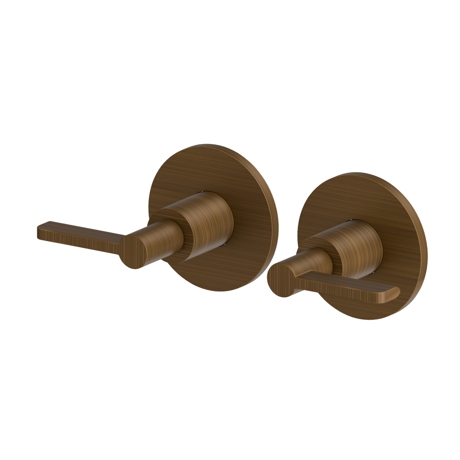 Complete concealed shower group with 1/2” in and out connections - finish Groove Bronze