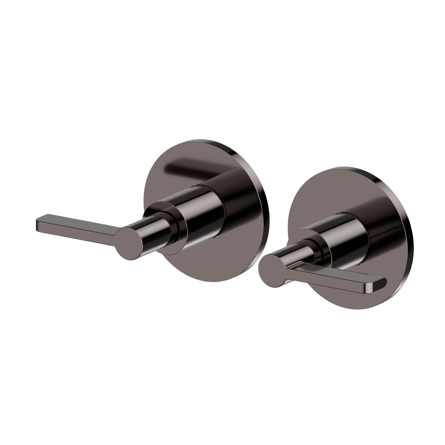 Gruppo doccia da incasso con entrate ed uscite da 1/2” - finitura PVD Gun Metal