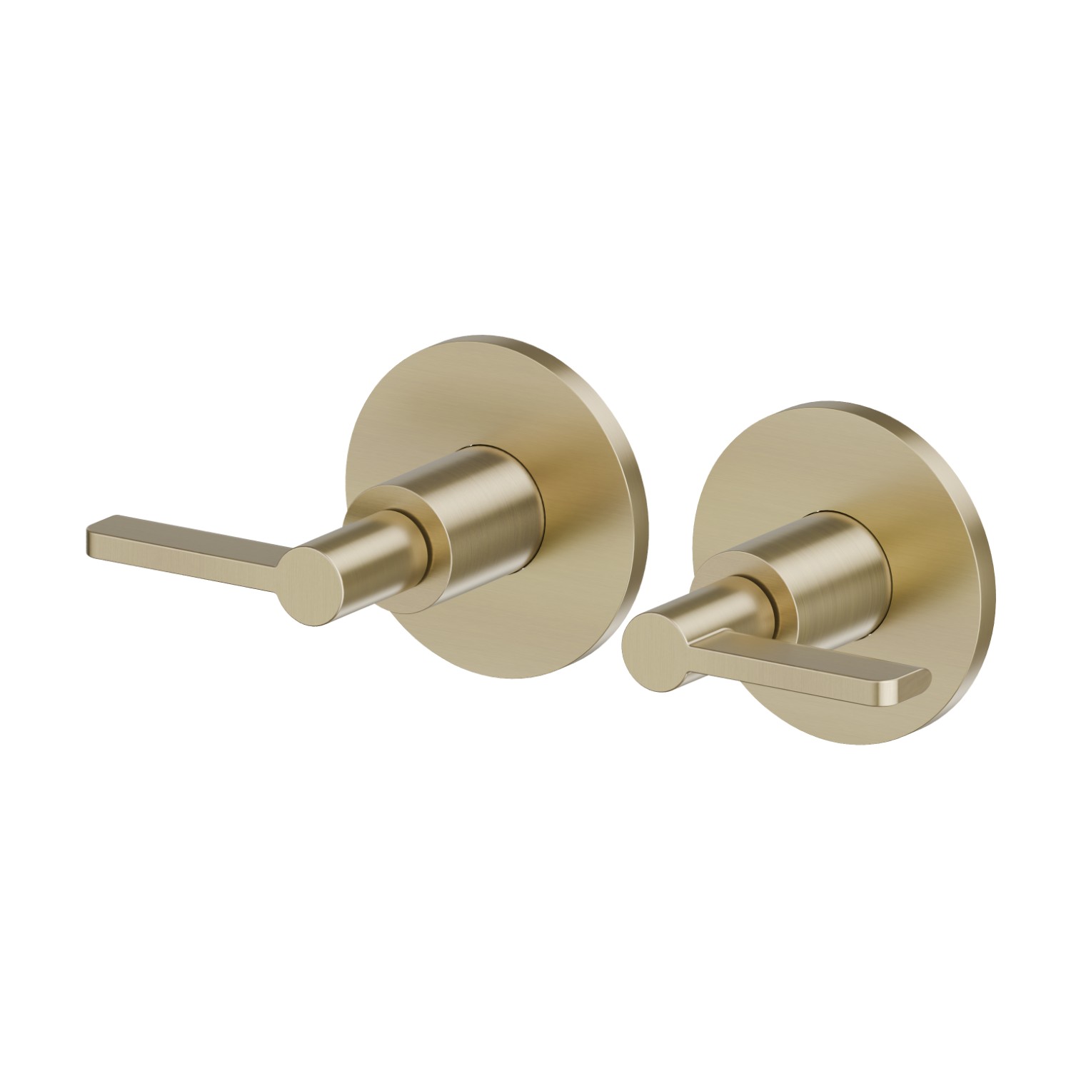 Einbau-duscheinheit mit 1/2” ein- und wege - oberfläche PVD  Pale Gold gebürstet