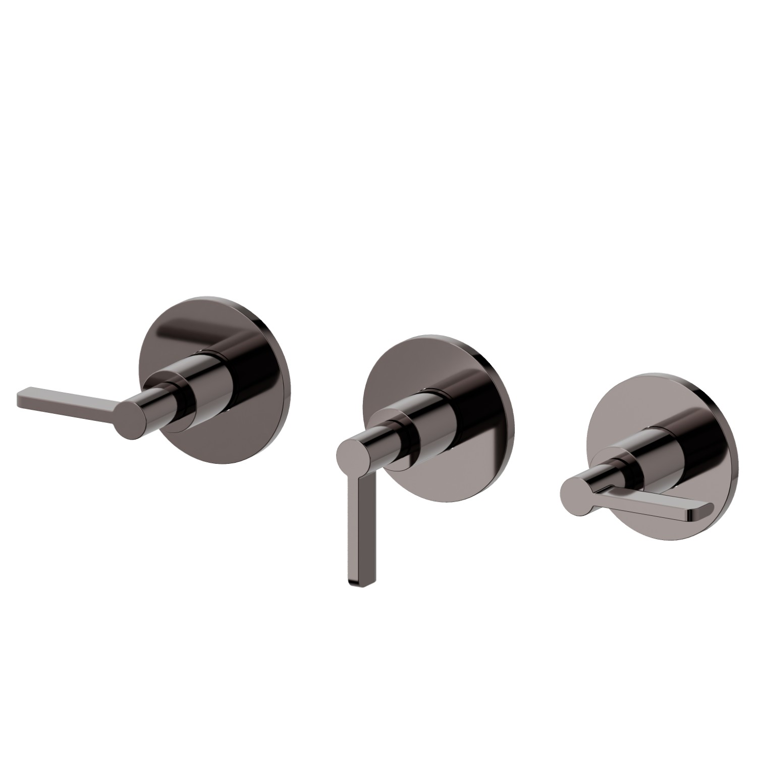 Einbau-duscheinheit komplett mit 2-wege-umstellung. anschlüsse 1/2” - oberfläche PVD Gun Metal