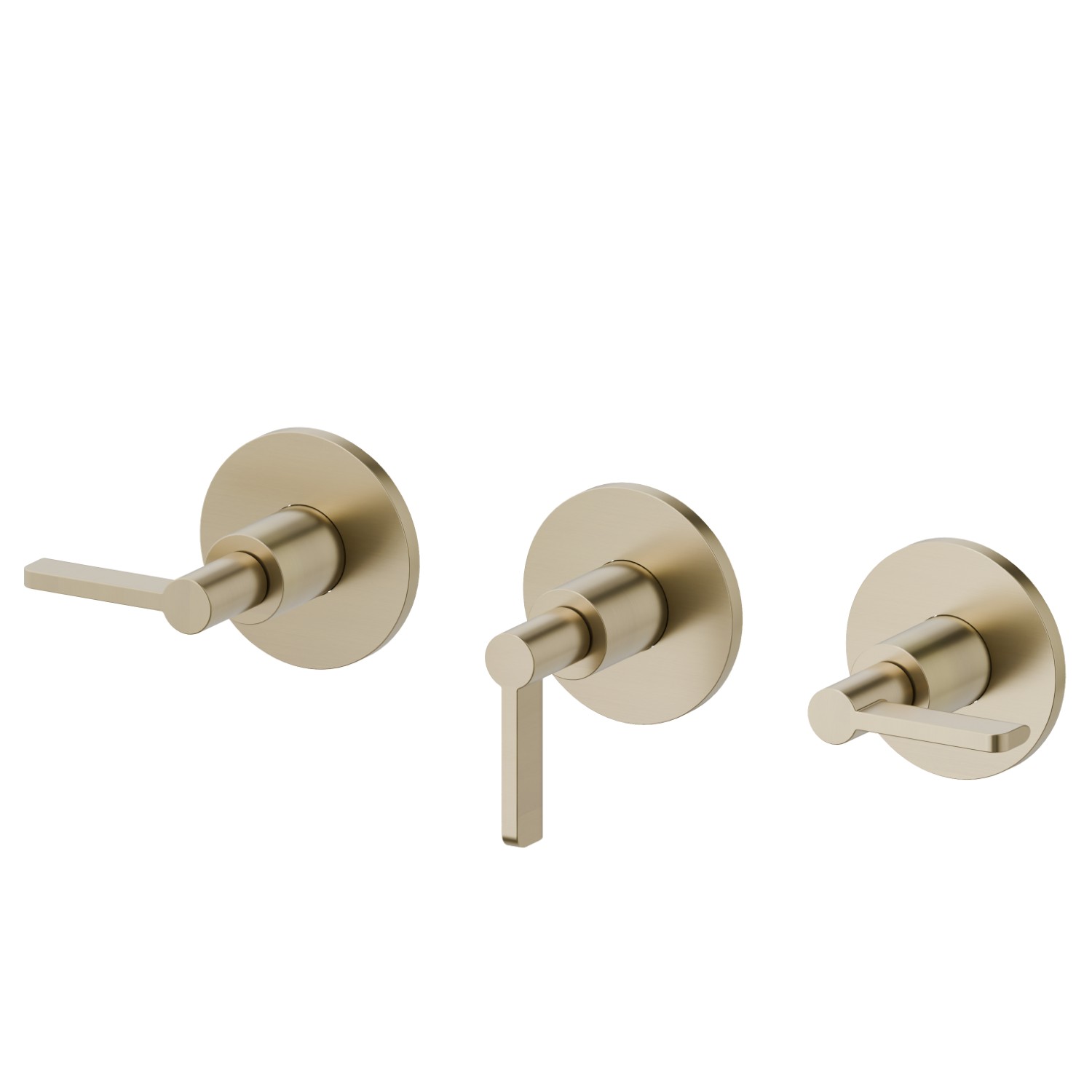 Einbau-duscheinheit komplett mit 2-wege-umstellung. anschlüsse 1/2” - oberfläche PVD  Pale Gold gebürstet