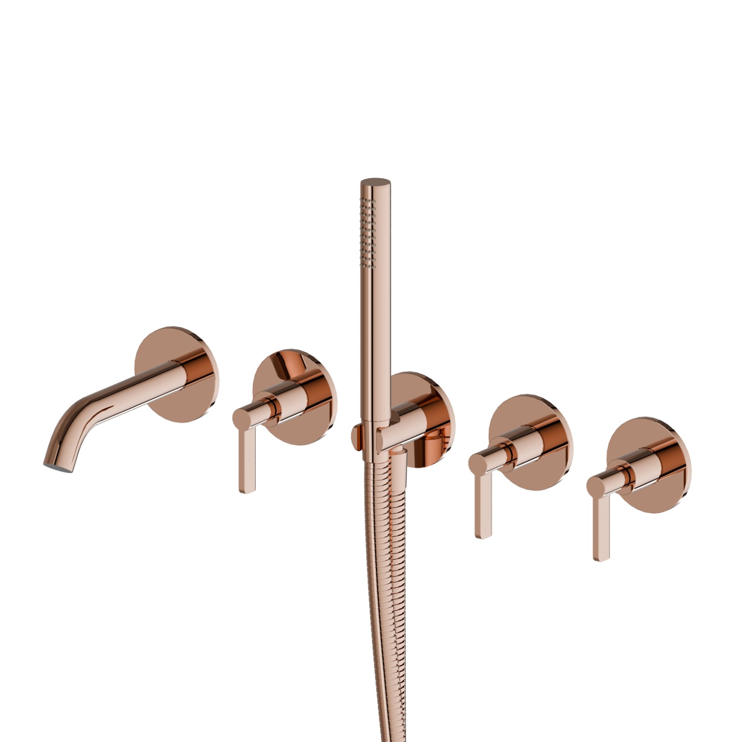 Fitted bath group - finish PVD Copper Bronze