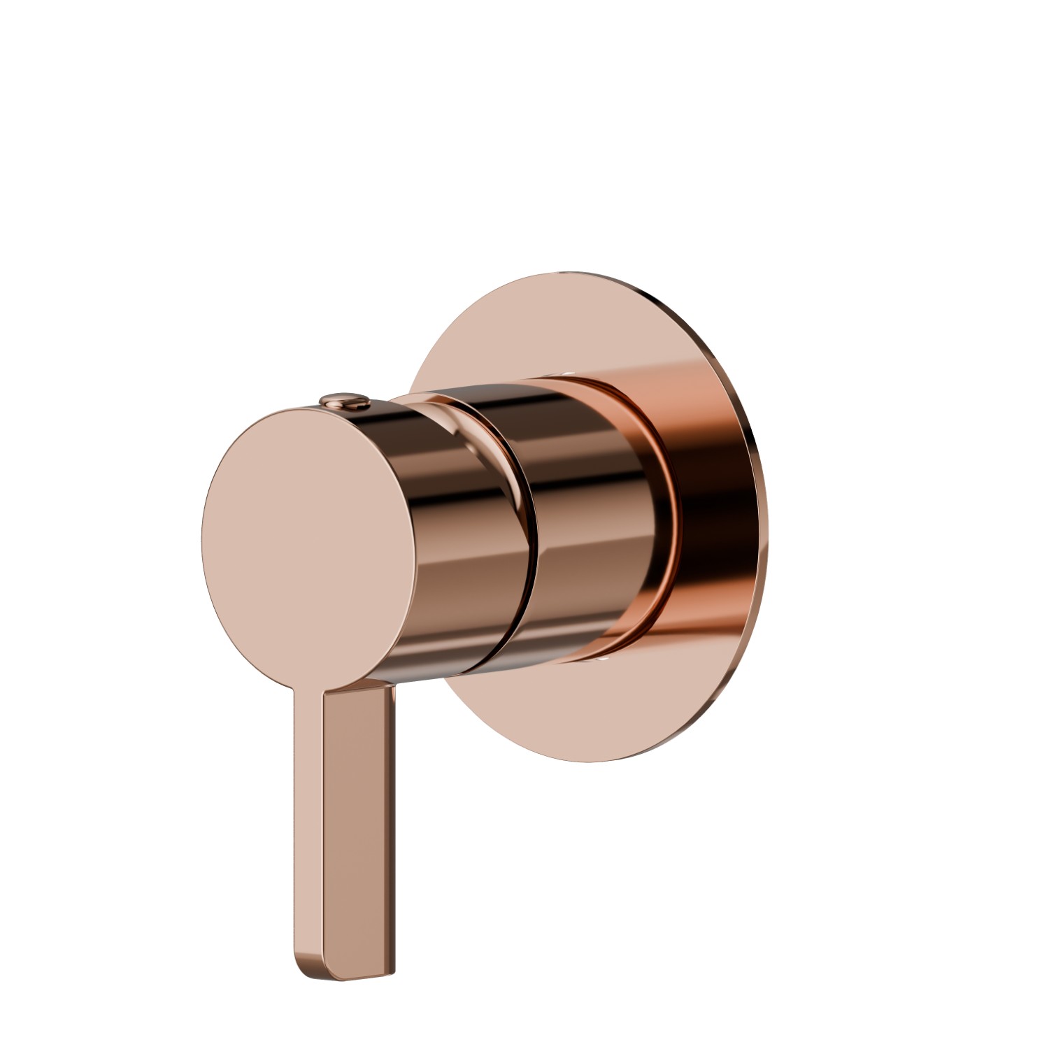 Miscelatore monocomando ad incasso ad una uscita, ingressi ed uscite da 1/2”. Ø70. Parte sterna - finitura PVD Copper Bronze