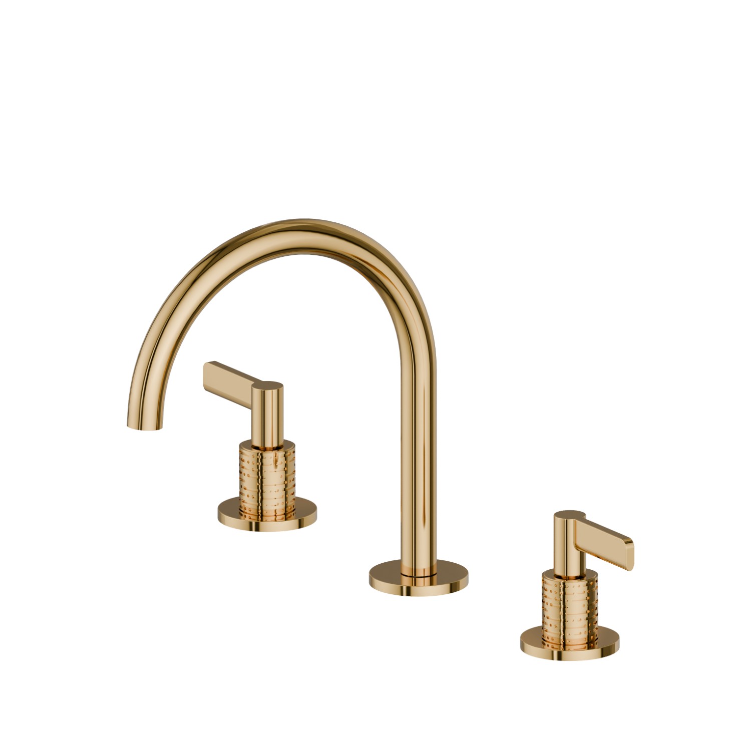 3-hole basin group. 1/2” T piece - finish PVD Glossy Gold