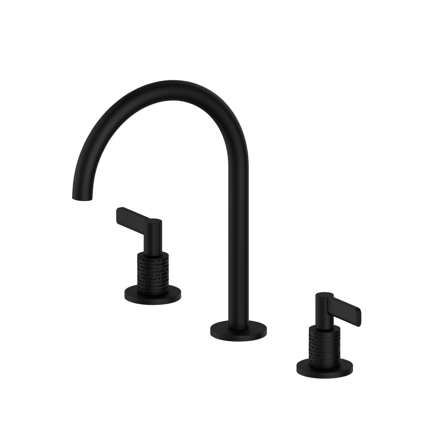 3-hole basin group. 1/2” T piece - finish Matt Black