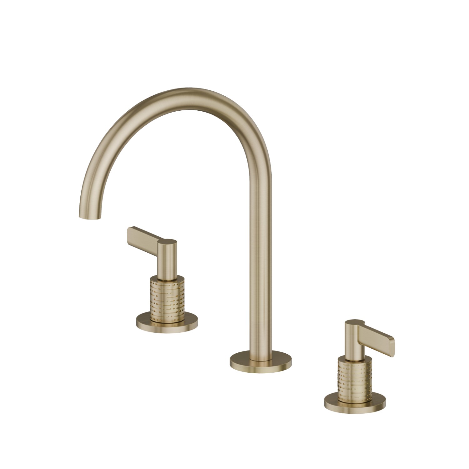 3-hole basin group. 1/2” T piece - finish PVD Brushed Pale Gold
