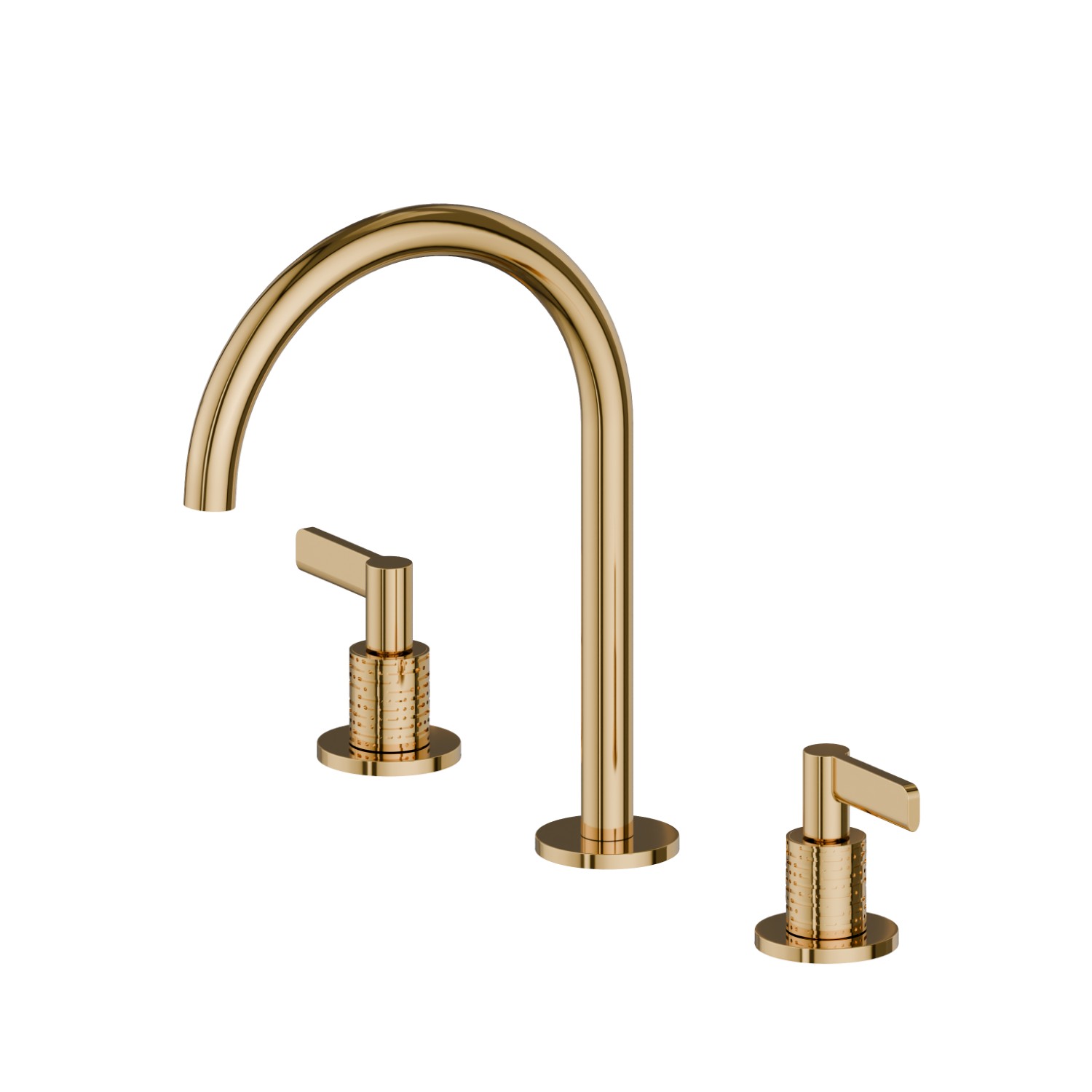 3-hole basin group. 1/2” T piece - finish PVD Glossy Gold