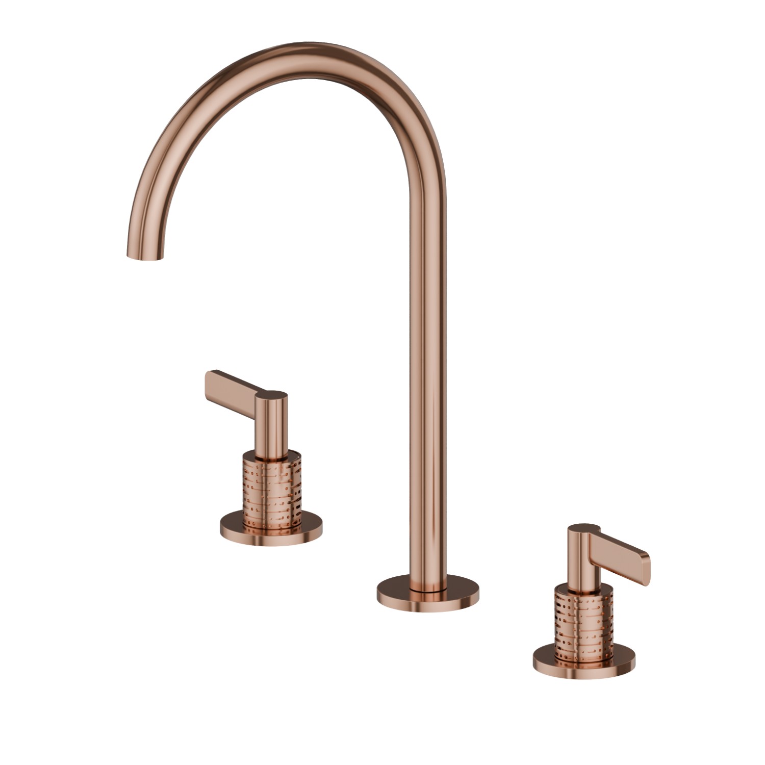 3-hole basin group. 1/2” T piece - finish PVD Copper Bronze