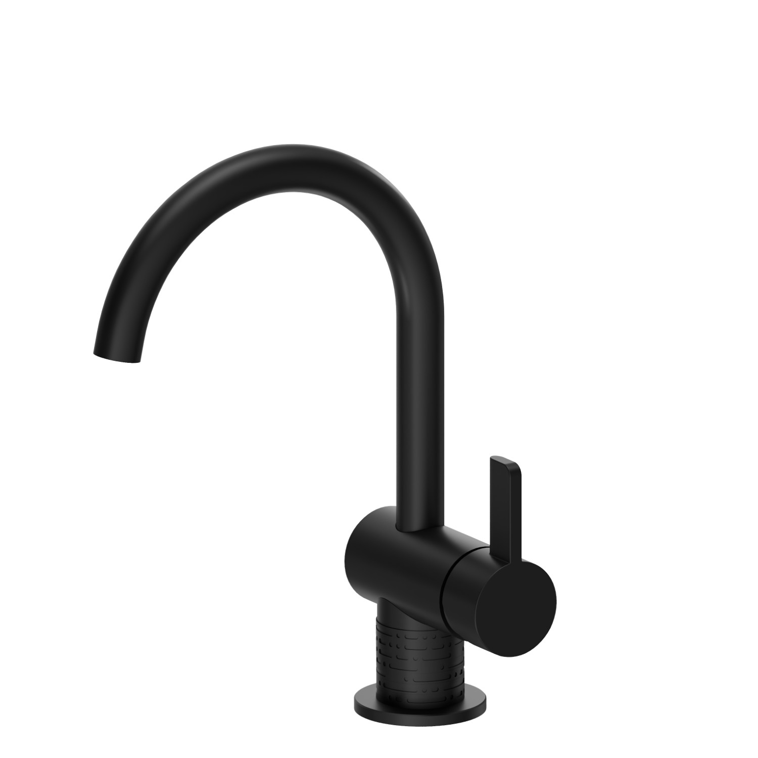 Single lever basin mixer - finish Matt Black