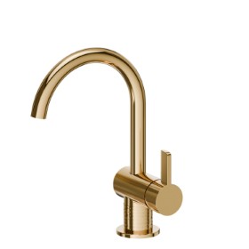 Single lever basin mixer - finish PVD Glossy Gold