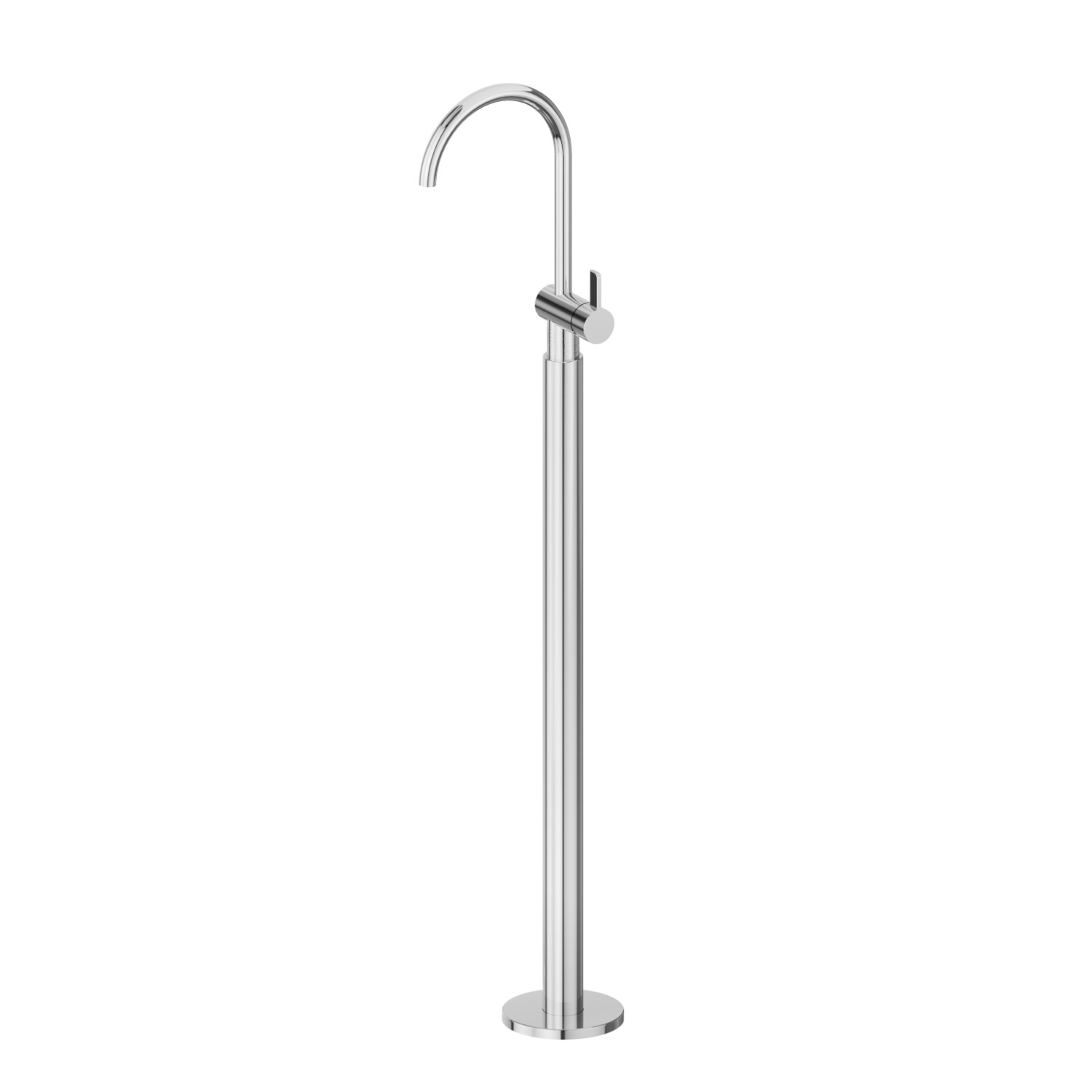 Miscelatore monocomando per lavabo con colonna di alimentazione a pavimento - finitura Cromo