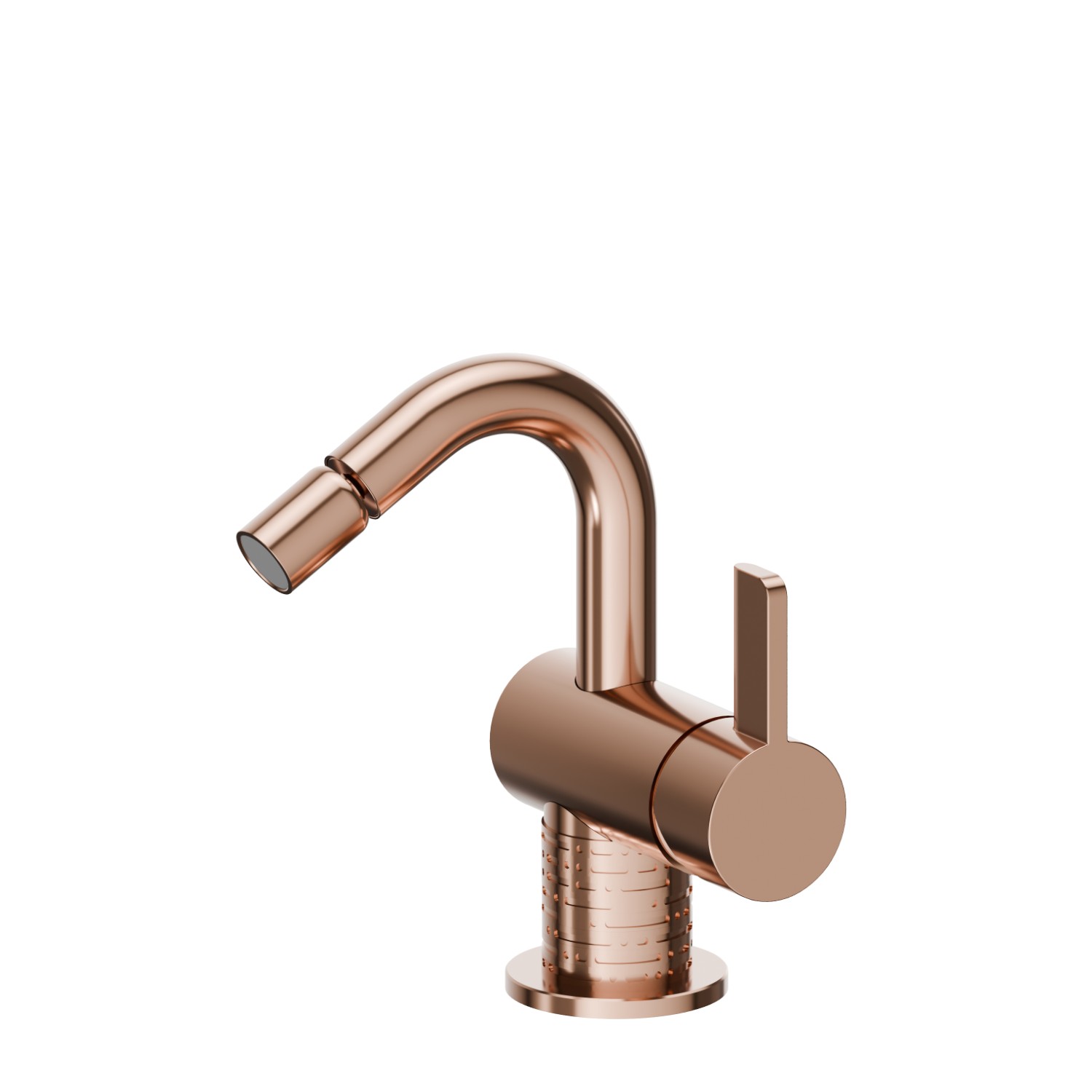 Single lever bidet mixer - finish PVD Copper Bronze