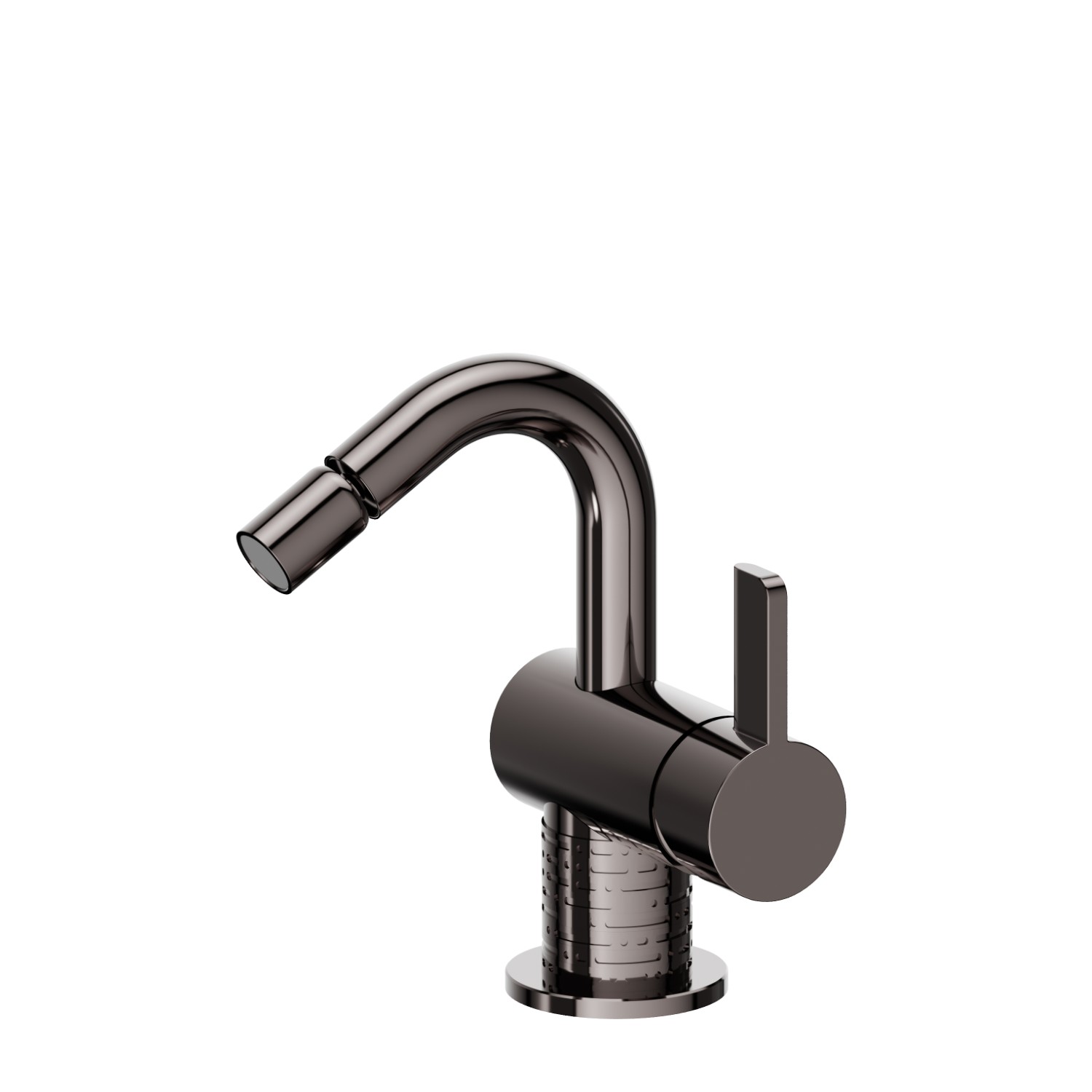 Miscelatore monocomando per bidet - finitura PVD Gun Metal