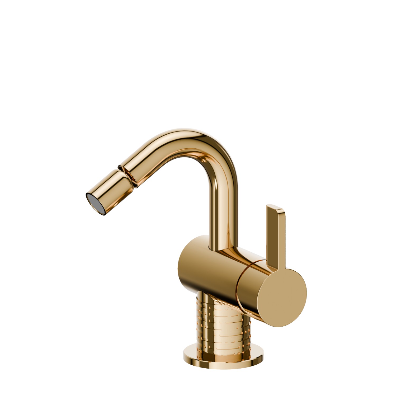 Single lever bidet mixer basin group - finish PVD Glossy Gold