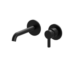 Single lever wall mixer group - finish Matt Black