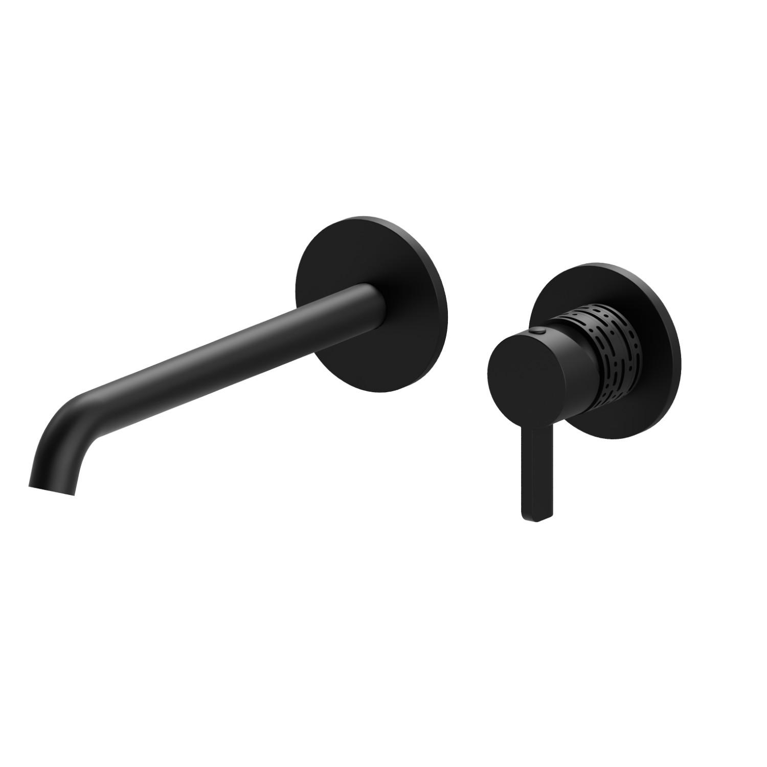 Single lever wall mixer group - finish Matt Black