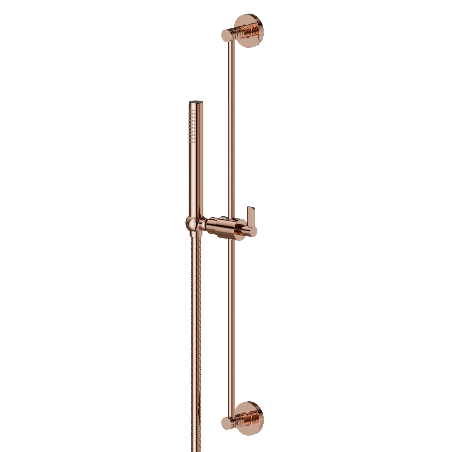 Asta saliscendi completa di doccia in ottone e flessibile L=150 cm. LUXURY. - finitura PVD Copper Bronze