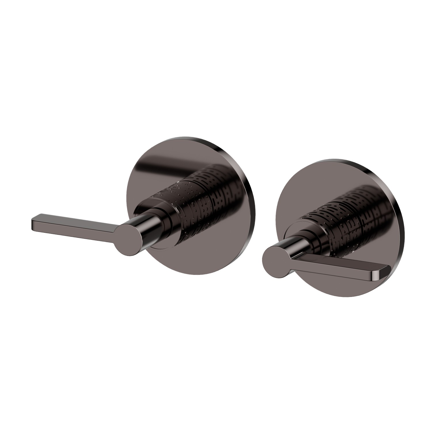 Einbau-duscheinheit mit 1/2” ein- und wege - oberfläche PVD Gun Metal