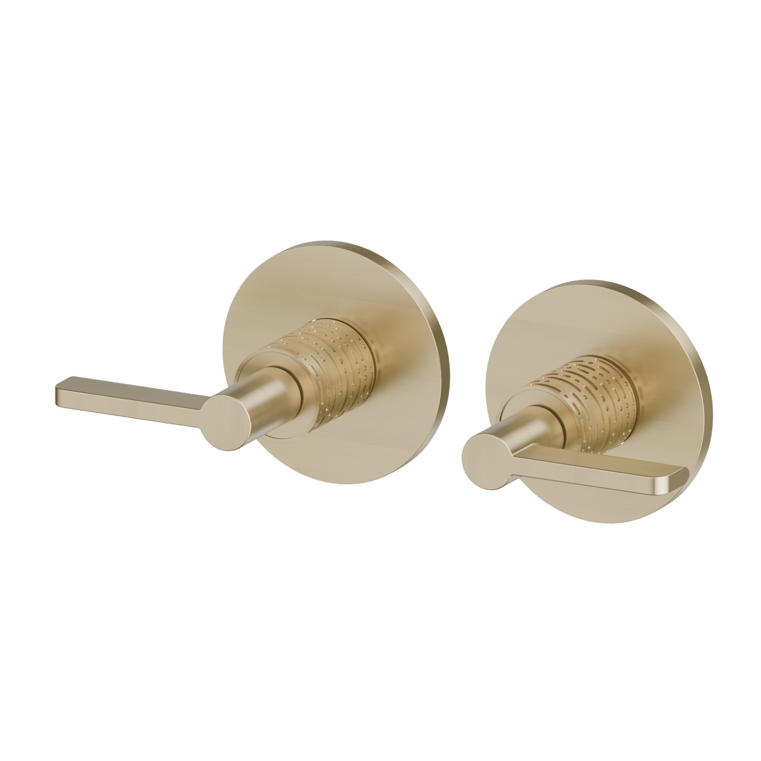 Einbau-duscheinheit mit 1/2” ein- und wege - oberfläche PVD  Pale Gold gebürstet