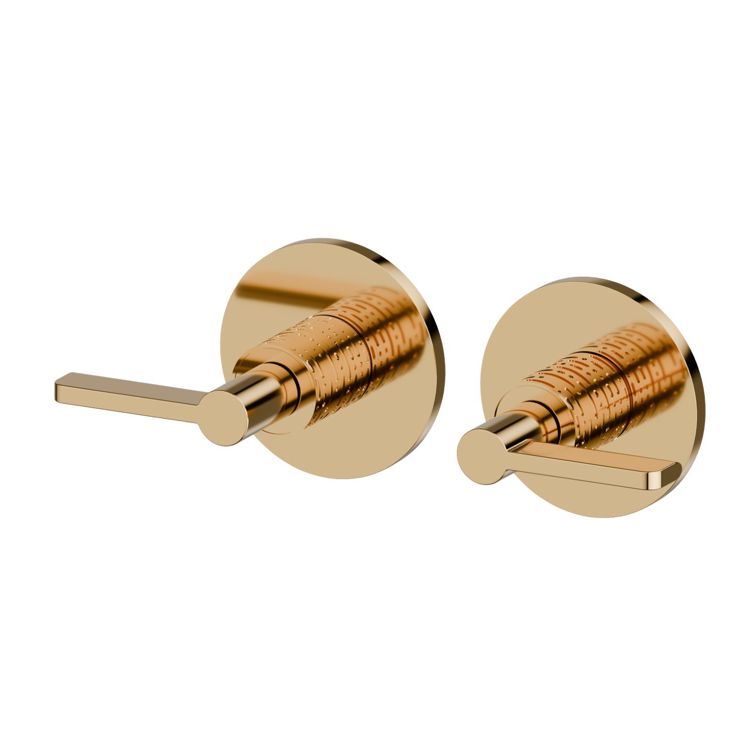 Einbau-duscheinheit mit 1/2” ein- und wege - oberfläche PVD Glossy Gold