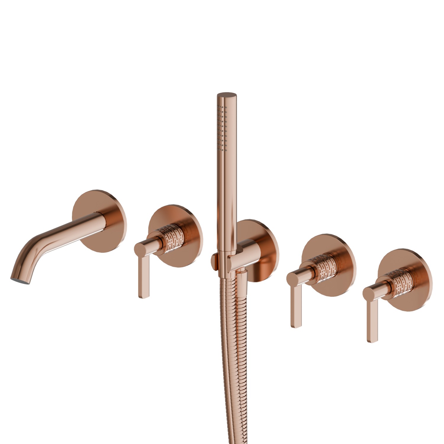 Fitted bath group - finish PVD Copper Bronze