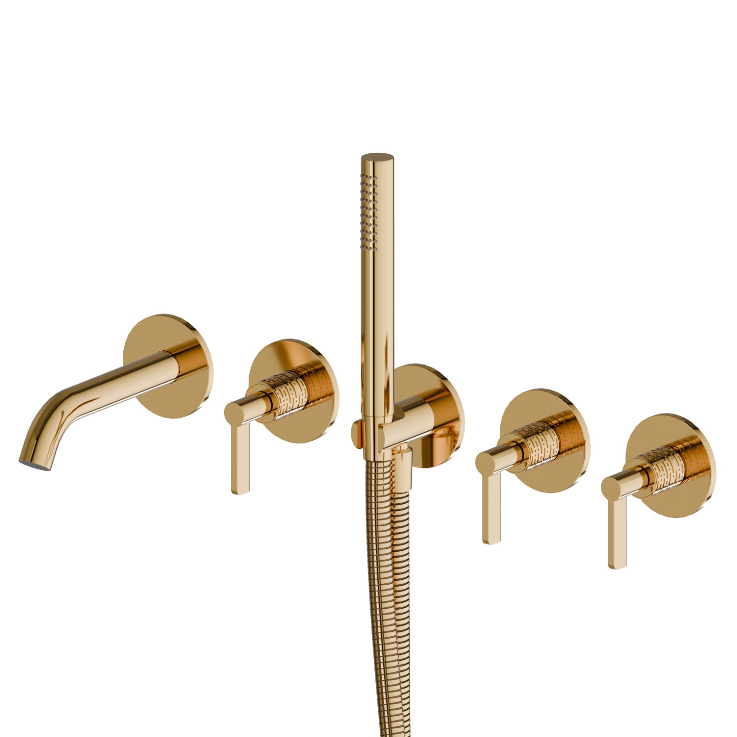 Fitted bath group - finish PVD Glossy Gold