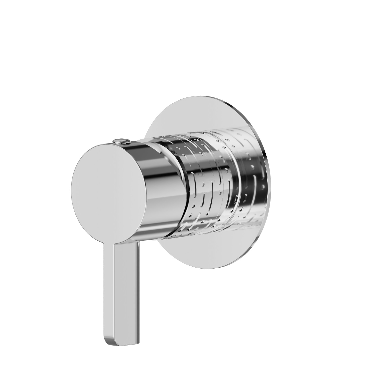 Single lever concealed mixer, to combine with a 3 ways out concealed diverter without stop. Ø70.  External part. LUXURY - finish Chrome