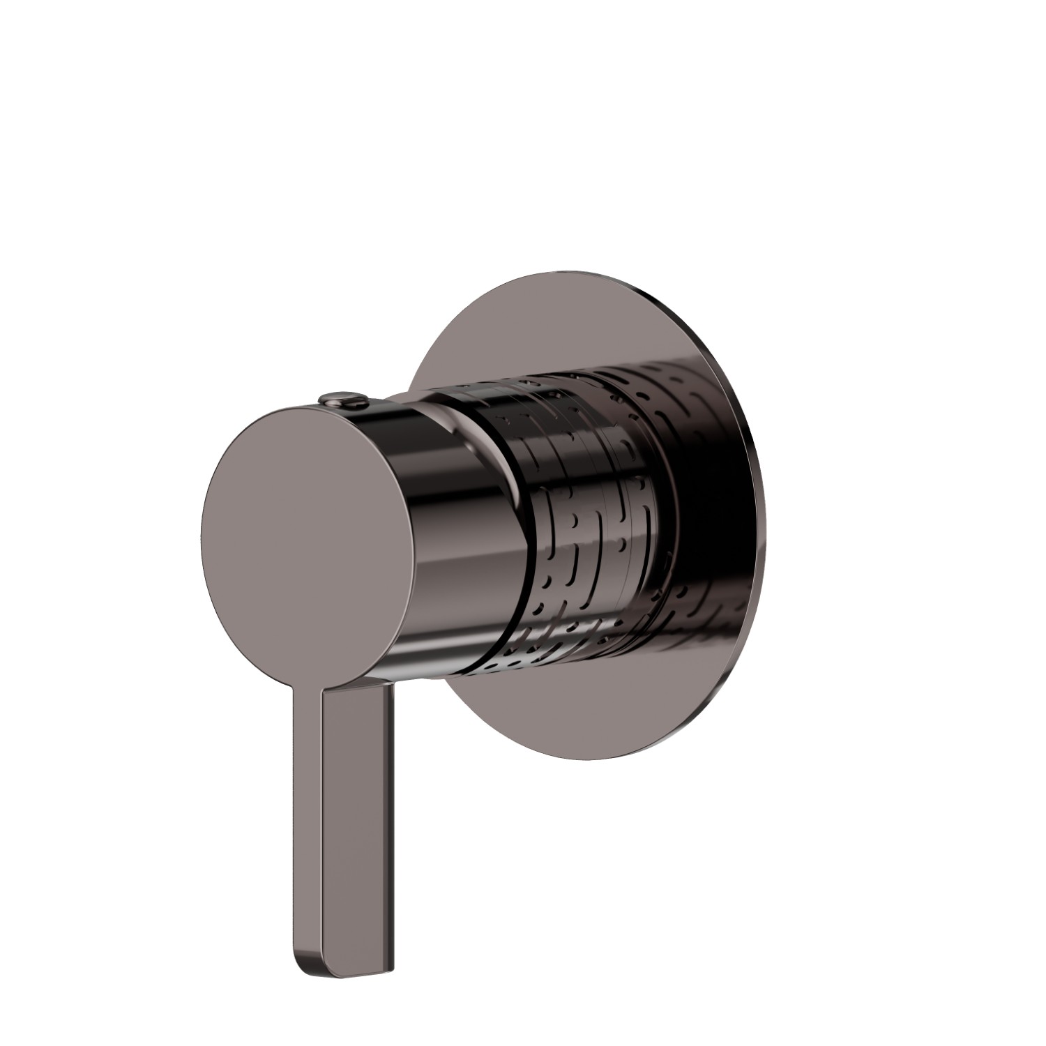 Einbau-einhebelmischer kombinierbar mit 3-wege einbau-umstellung, ohne anschlag. Ø70. Außenteil. LUXURY - oberfläche PVD Gun Metal