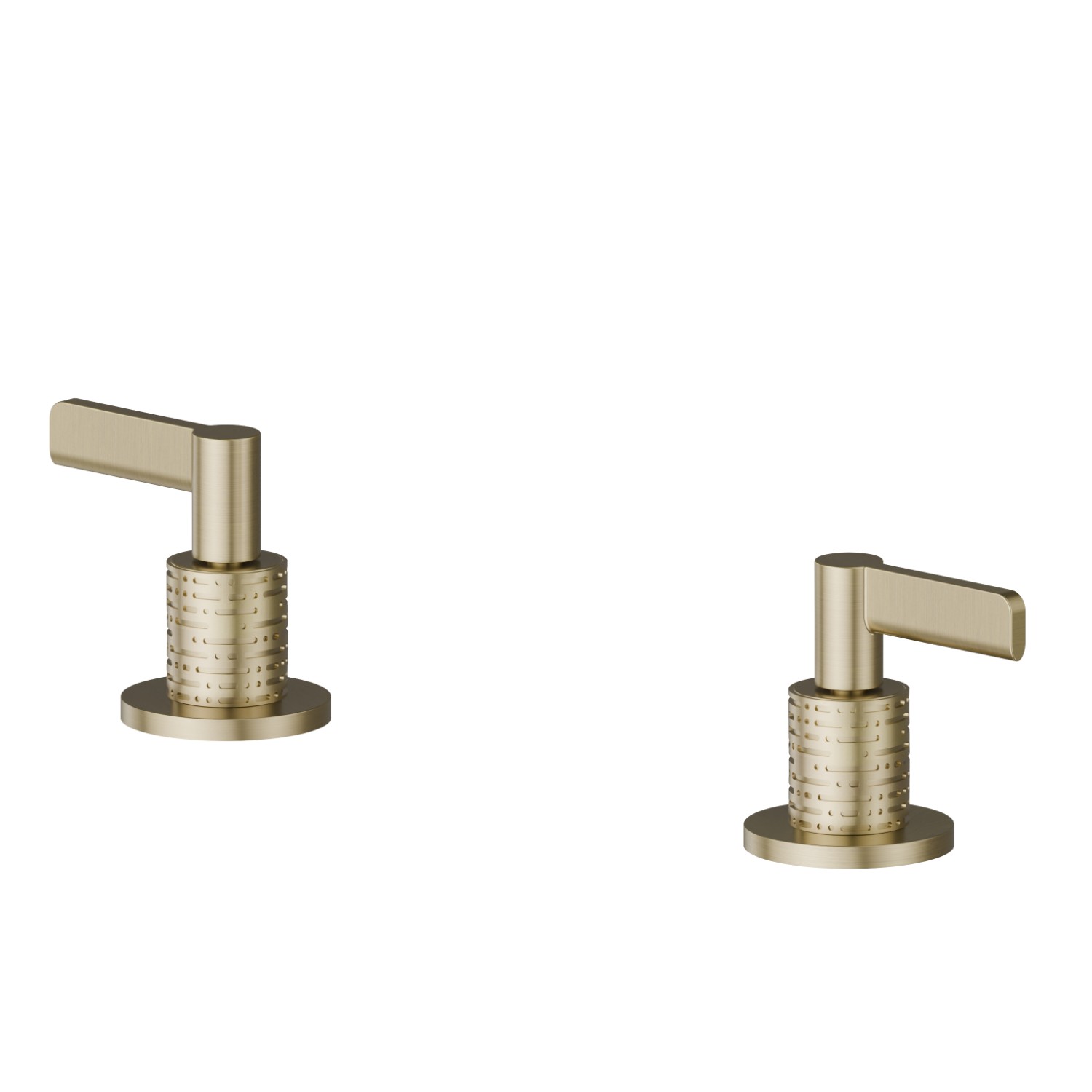 Comandi per bordo vasca - finitura PVD Brushed Pale Gold
